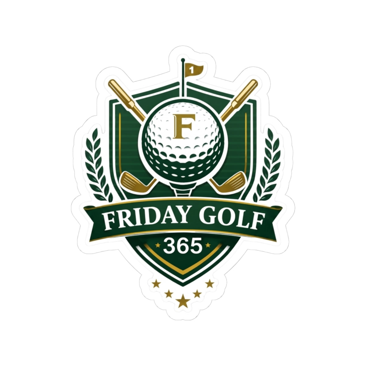 Friday Golf Sticker
